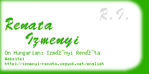 renata izmenyi business card